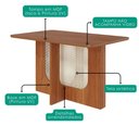 Ver imagem 5 de Mesa de Jantar Louise Mdf com 4 Cadeiras Estofadas Suede Joli Molci
