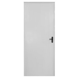 Kit Porta de madeira branco interna c/batente esquerda - 214x76 - 2