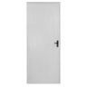 Kit Porta de madeira branco interna c/batente esquerda - 214x76 - 2