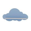 Ver imagem 5 de Kit 2 Prateleiras para Quarto Infantil Nuvem Azul/Branco