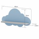 Ver imagem 3 de Kit 2 Prateleiras para Quarto Infantil Nuvem Azul/Branco