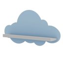 Ver imagem 4 de Kit 2 Prateleiras para Quarto Infantil Nuvem Azul/Branco