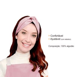 Avental de Cintura e Faixa Rosa Chef Cozinha Confeitaria Spa - 3