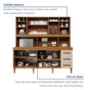 Ver imagem 6 de Kit de Cozinha Atenas 7 Portas 3 Gavetas - Kaiki Móveis Nature/Off White