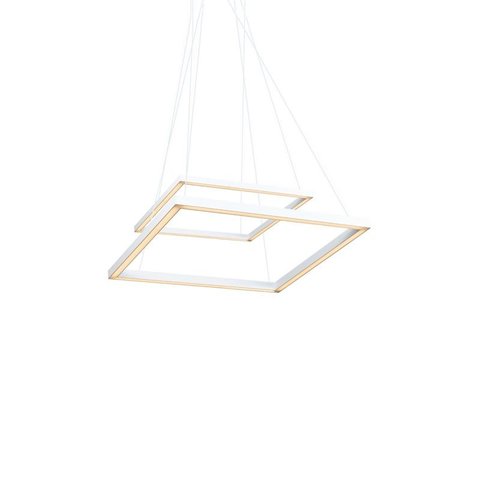 Lustre Pendente Newline Fit LED 748 Bivolt Branco 3000K Luz Amarela