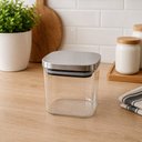 Ver imagem 4 de Pote Hermético Quadrado Vidro com Tampa de Inox 700ml