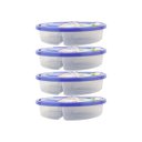 Ver imagem 1 de Kit 4 Potes Conservador De Alimentos Com Tampa 4 Divisórias Premier Plástico Livre de BPA Nitron Cor
