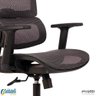 Cadeira Office Oregon com Tela Mesh e Braços Rebatíveis 3d Verde ou Preta - Rivatti - 6