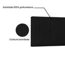 Ver imagem 3 de Painel de Cama 140cm Cristal Suede Preto - Lucadi Home