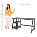 Ver imagem 4 de Escrivaninha Mesa de Escritório Estilo Cavalete 1,20mt