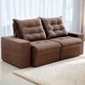 Sofá Retrátil/reclinável Pará 1,90m Suede Marrom com Molas no Assento - Vivaro Decor - 2