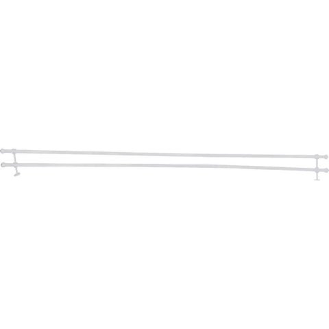 Varão para Cortina Duplo 2,00m 19mm Branco com Acessórios Kala