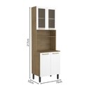 Ver imagem 2 de Cozinha Completa com Pia 2 Gav Branco/carvalho Axé Bertolini