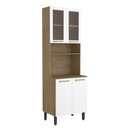 Ver imagem 6 de Cozinha Completa com Pia 2 Gav Branco/carvalho Axé Bertolini