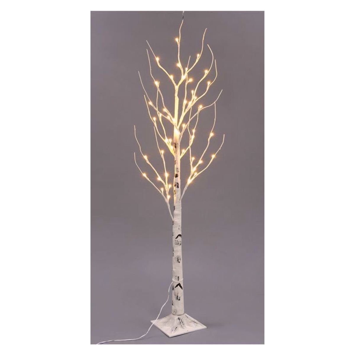 Árvore de Galhos com 140 LEDS Warm Fixo Bivolt Branca 1,2 m A A DISTRIBUIDORA 9978