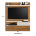 Ver imagem 2 de Painel para Tv até 55 Polegadas 1 Porta Eagle Freijó Trend/off White - Pnr Móveis