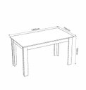 Ver imagem 3 de Mesa de Jantar 6 Lugares Retangular Kyara Mel
