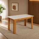 Ver imagem 1 de Mesa de Jantar 6 Lugares Retangular Kyara Mel