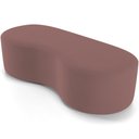 Ver imagem 1 de Puff Decorativo Orgânico para Living Quarto 140cm Orbit W01 Suede Rosê - Lyam Decor