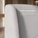 Ver imagem 6 de Cama Estofada Queen com Estrutura Reforçada e Design Moderno Florença Cinza