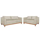 Ver imagem 1 de Kit Sofá 2 e 3 Lugares 180cm Europa Bouclé Bege