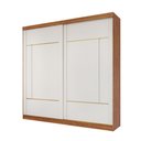 Ver imagem 1 de Guarda-roupa Casal Elise 2 Portas de Correr 4 Gavetas com 4 Espelhos Grandes Pm Home