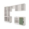 Lavanderia Modulada Kappesberg Celeste 9 Peças Branco/verde 310,5cm - 2