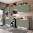 Ver imagem 1 de Lavanderia Modulada Kappesberg Celeste 9 Peças Branco/verde 310,5cm
