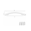 Ver imagem 3 de Puxador Il 2092 Dourado Fosco Italy Line 96mm