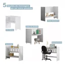 Ver imagem 5 de Mini Berço Multifuncional 5 Versões Utilidade Moderno Branco:branco