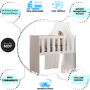Ver imagem 7 de Mini Berço Multifuncional 5 Versões Utilidade Moderno Branco:branco