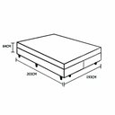 Ver imagem 4 de Cama Box King Colchão Aylla Espuma D33 NK Camas + Box Suede 64x193x203:Cinza