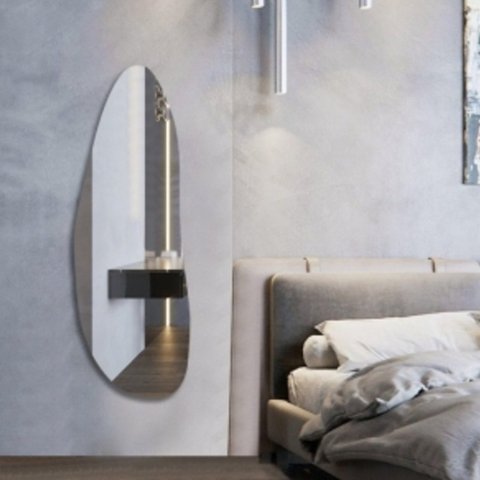 Espelho Multiuso Lapidado 120x40cm Orgânico E2G Design