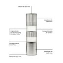 Ver imagem 4 de Kit - Faqueiro Premium 3 Peças + 1 Moedor de Sal ou Pimenta Duplo em Acrílico e Inox - Tramontina