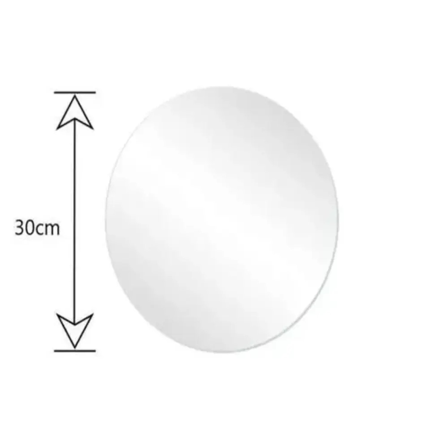Espelho Multiuso Lapidado 30cm Redondo E2G Design - 4