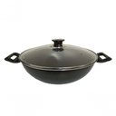 Ver imagem 1 de Panela Frigideira Wok Antiaderente C/tampa 30cm Grafite Over