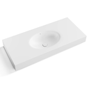 Ver imagem 2 de Bancada Banheiro com Cuba Esculpida Oval Oasis 80 Cm