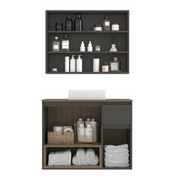 Conjunto de Móveis para Banheiro 80cm Aurora - 2