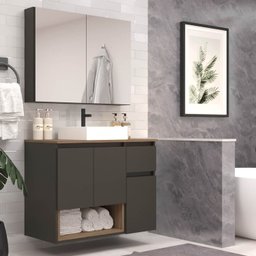 Conjunto de Móveis para Banheiro 80cm Aurora - 1