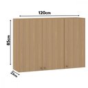 Ver imagem 3 de Armário Aéreo 3 Portas 1,20cm Classic Luciane