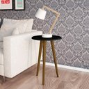 Ver imagem 1 de Mesa de Apoio de Canto Sala de Estar Cor Preto Fosco