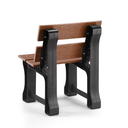 Ver imagem 3 de Banco de Jardim Madeira Plástica 0,60 M:marrom/kit Zincado Branco