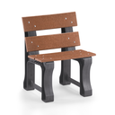 Ver imagem 1 de Banco de Jardim Madeira Plástica 0,60 M:marrom/kit Zincado Branco