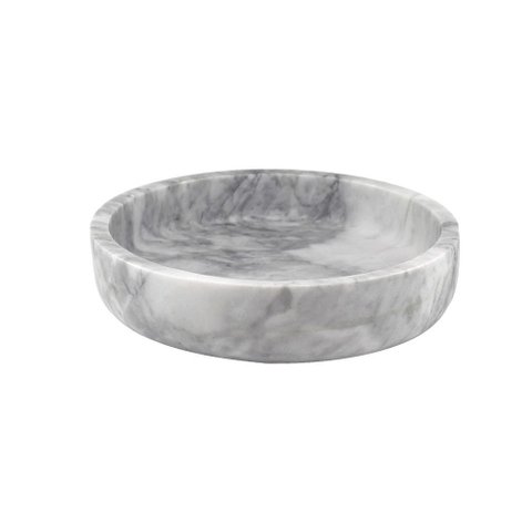 Centro de Mesa Decorativo de Mármore Branco 25cm Rjc0032 Btc