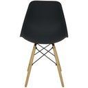 Ver imagem 4 de Kit 2 Cadeiras Charles Eames Eiffel Wood Design - Preta