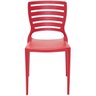 Conjunto 2 Cadeiras de Plástico com Encosto Vazado Horizontal Sofia - Tramontina - Vermelho 92237/04 - 2