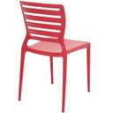 Ver imagem 5 de Conjunto 2 Cadeiras de Plástico com Encosto Vazado Horizontal Sofia - Tramontina - Vermelho 92237/04
