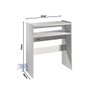 Mesa Manicure Organizador Prateleira Utensílios ClickForte Branco - 2