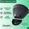 Vaso de Parede Meia Lua 3 Litros Anti-dengue Desenho Rattan Cor Preto - 2