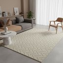 Ver imagem 2 de Tapete para Sala Quarto Antiderrapante Fácil Limpar Grande Marfim 200x250 Ht08